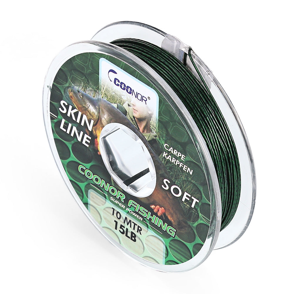 COONOR 10M Multifilament PE Braided Carp Skin Fishing Line Angling Accessory