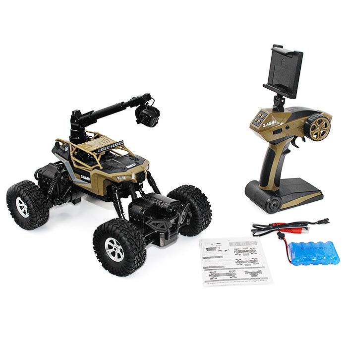 CRAZON 171604B 1:16 Waterproof RC Climbing Car RTR WiFi FPV 0.3MP Camera / 4WD 2WD Switchable / ...