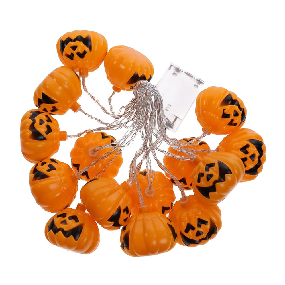 3M Halloween Pumpkin Battery Powered Colorful String LED Light Bar with 16 Lamp Holders