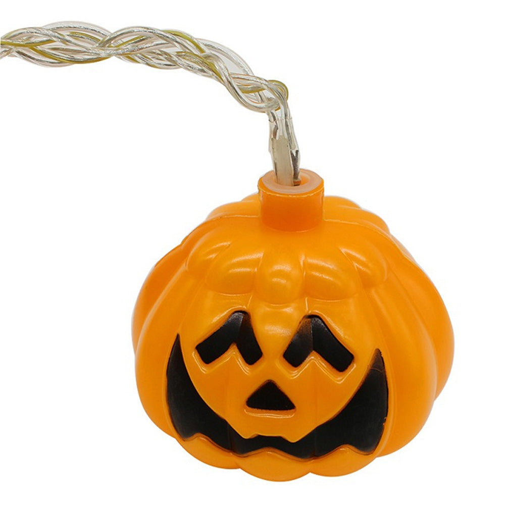 3M Halloween Pumpkin Battery Powered Colorful String LED Light Bar with 16 Lamp Holders