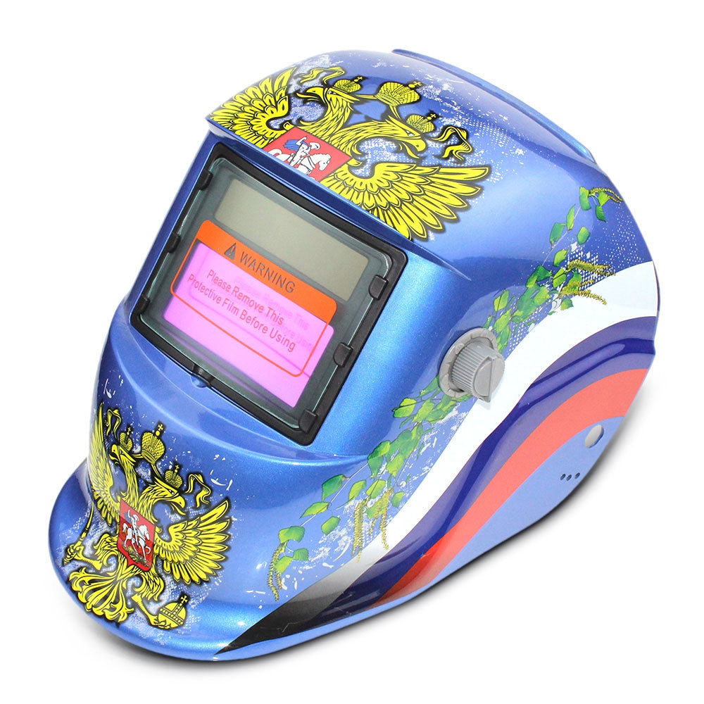 Double-headed Eagle Pattern Automatic Variable Light Electric Welding Protective Mask