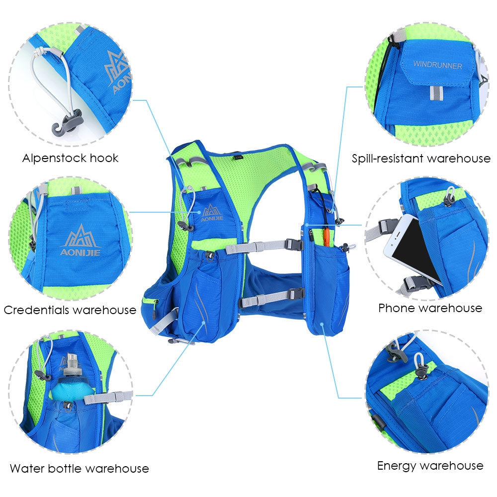 AONIJIE Durable Hydration Pack Backpack Sports Mochila