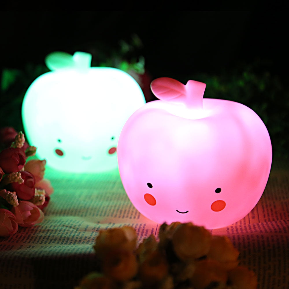 Cute Fruit Shape LED Night Light Bedroom Table Lamp