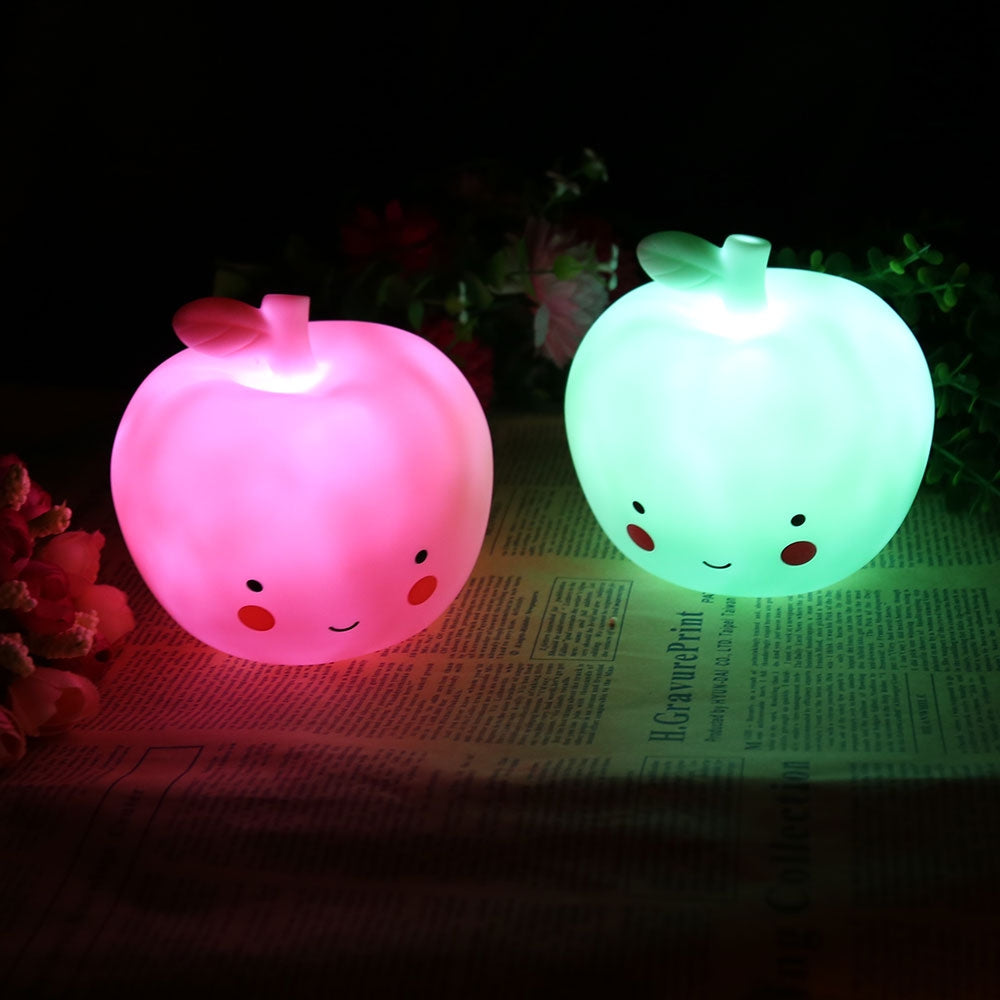 Cute Fruit Shape LED Night Light Bedroom Table Lamp