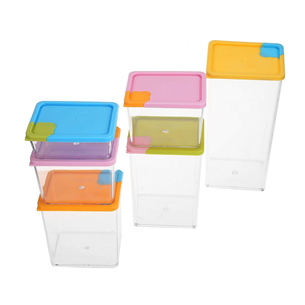 Cereal Grain Crisper Container Kitchen Food Storage Box 6pcs