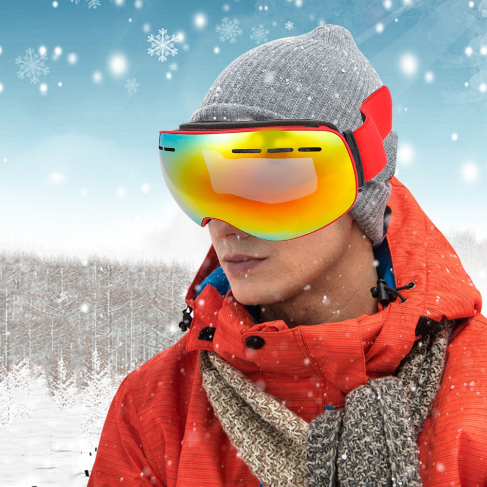 BOLLFO UV Protection Anti-fog Magnetic Skiing Goggles