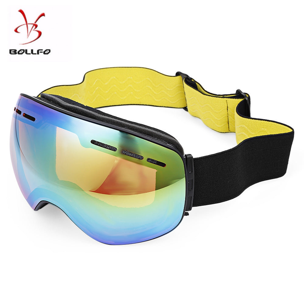 BOLLFO UV Protection Anti-fog Magnetic Skiing Goggles