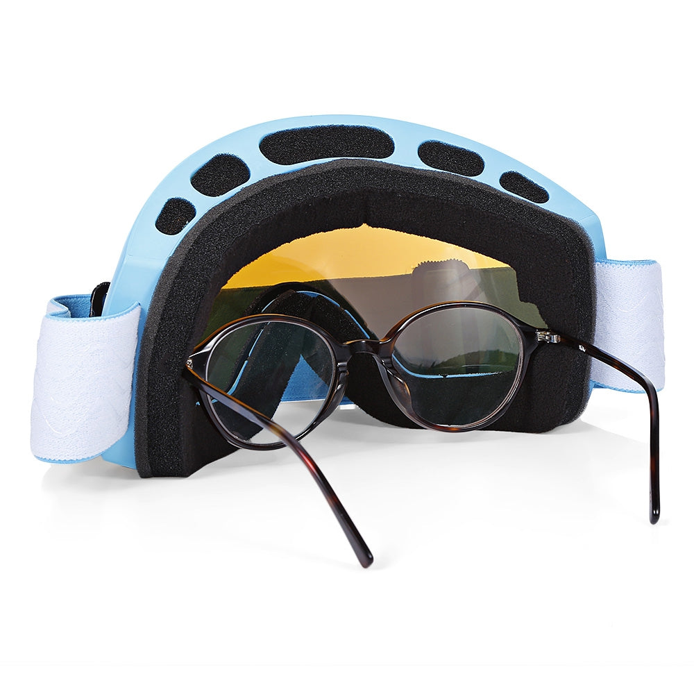 BOLLFO Wide Vision UV Protection Anti-fog Skiing Goggles