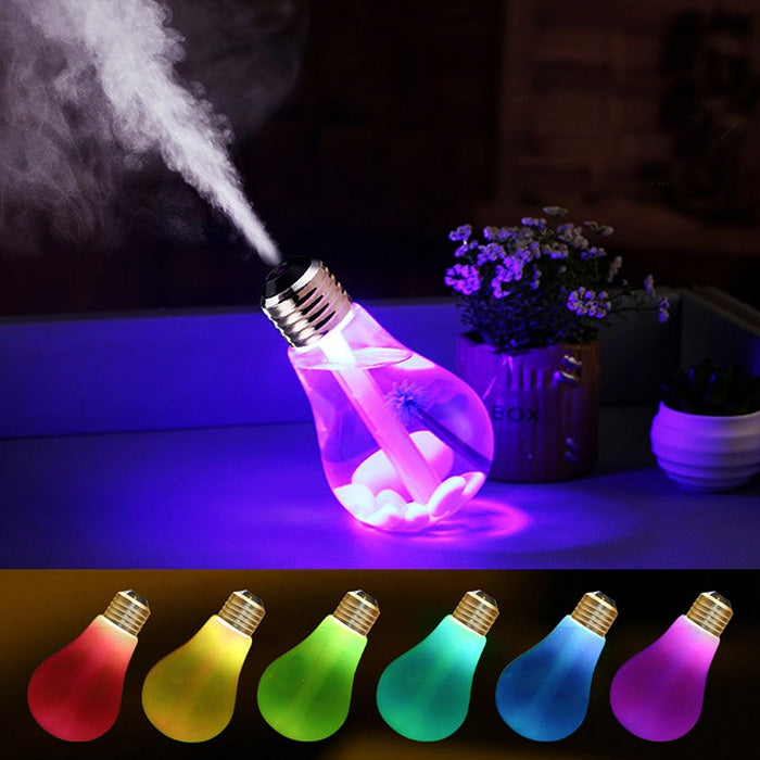 Brelong USB DC 5V 7 Colors Changes Night Light Ultrasonic Humidifier Air Purifier 400ML