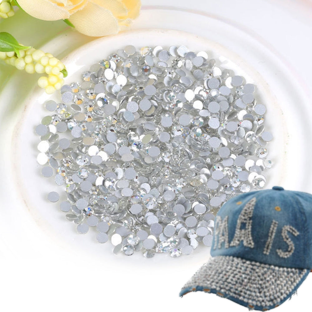 1440pcs Flat Back Crystal Rhinestone 3D Nail Stick Bag Clothing Decoration