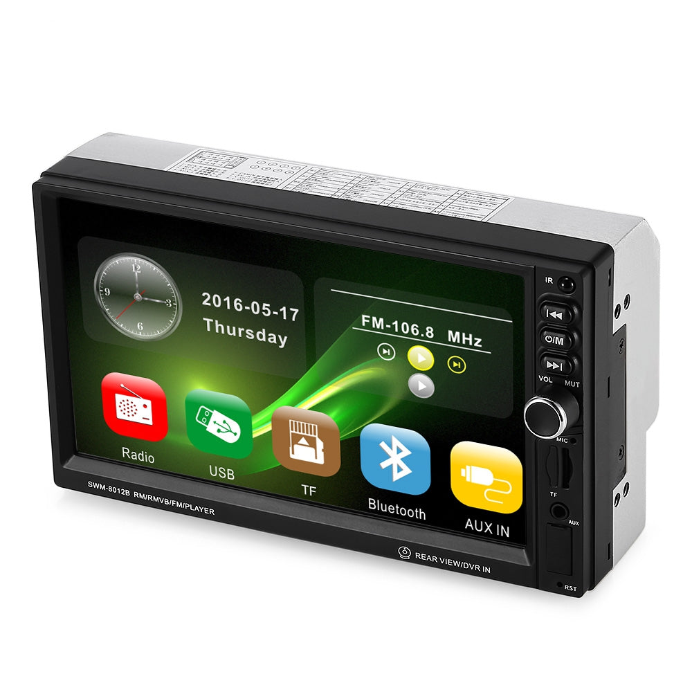 8012 Universal 7-inch Touch Screen MP5 Car Multimedia Player with Camera