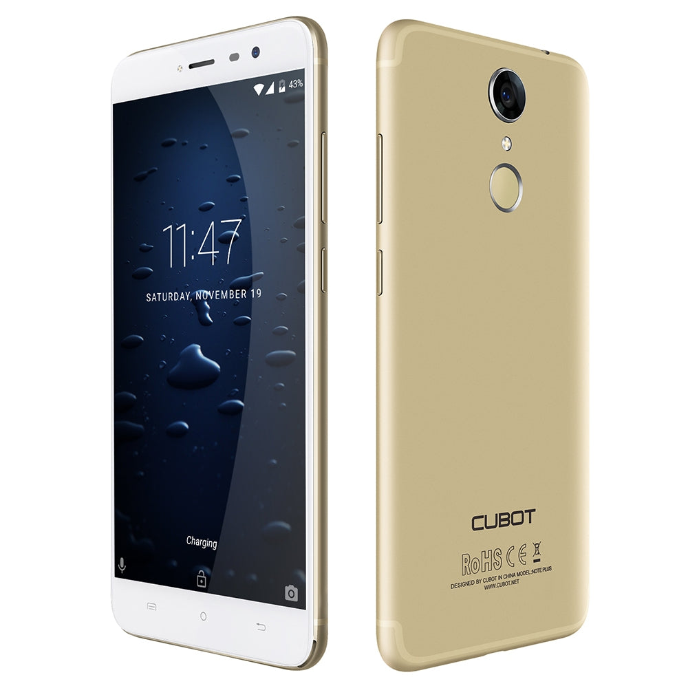 Cubot Note Plus 4G Smartphone 5.2 inch Android 7.0 MTK6737T Quad Core 1.5GHz 3GB RAM 32GB ROM 13...