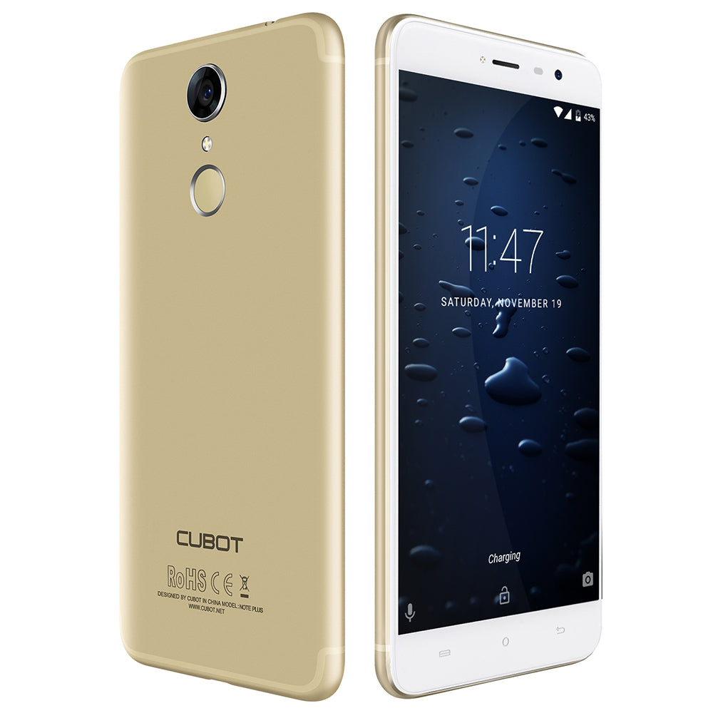 Cubot Note Plus 4G Smartphone 5.2 inch Android 7.0 MTK6737T Quad Core 1.5GHz 3GB RAM 32GB ROM 13...