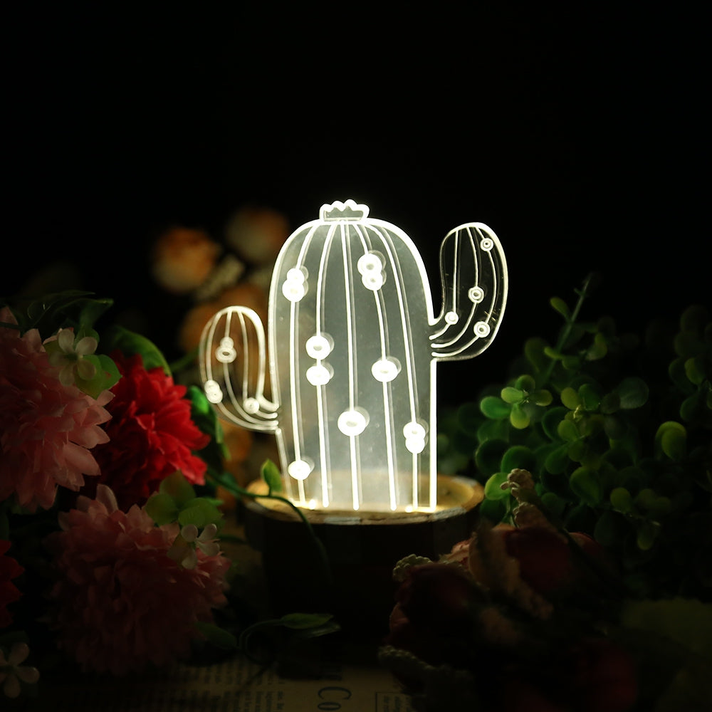 Creative 3D Illusion LED Night Light Bedroom Table Lamp