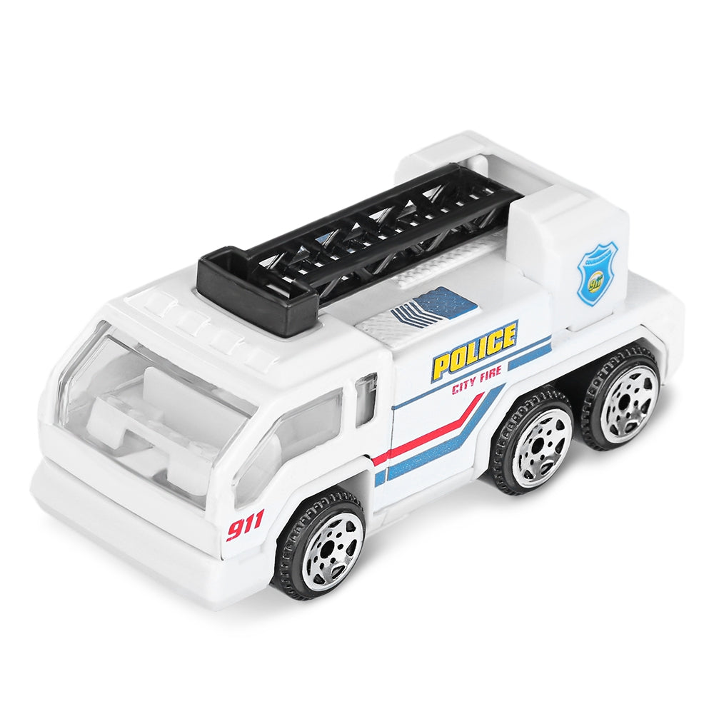 6pcs Police Vehicle Die-cast Model Car 1:64 Scale Children Toys