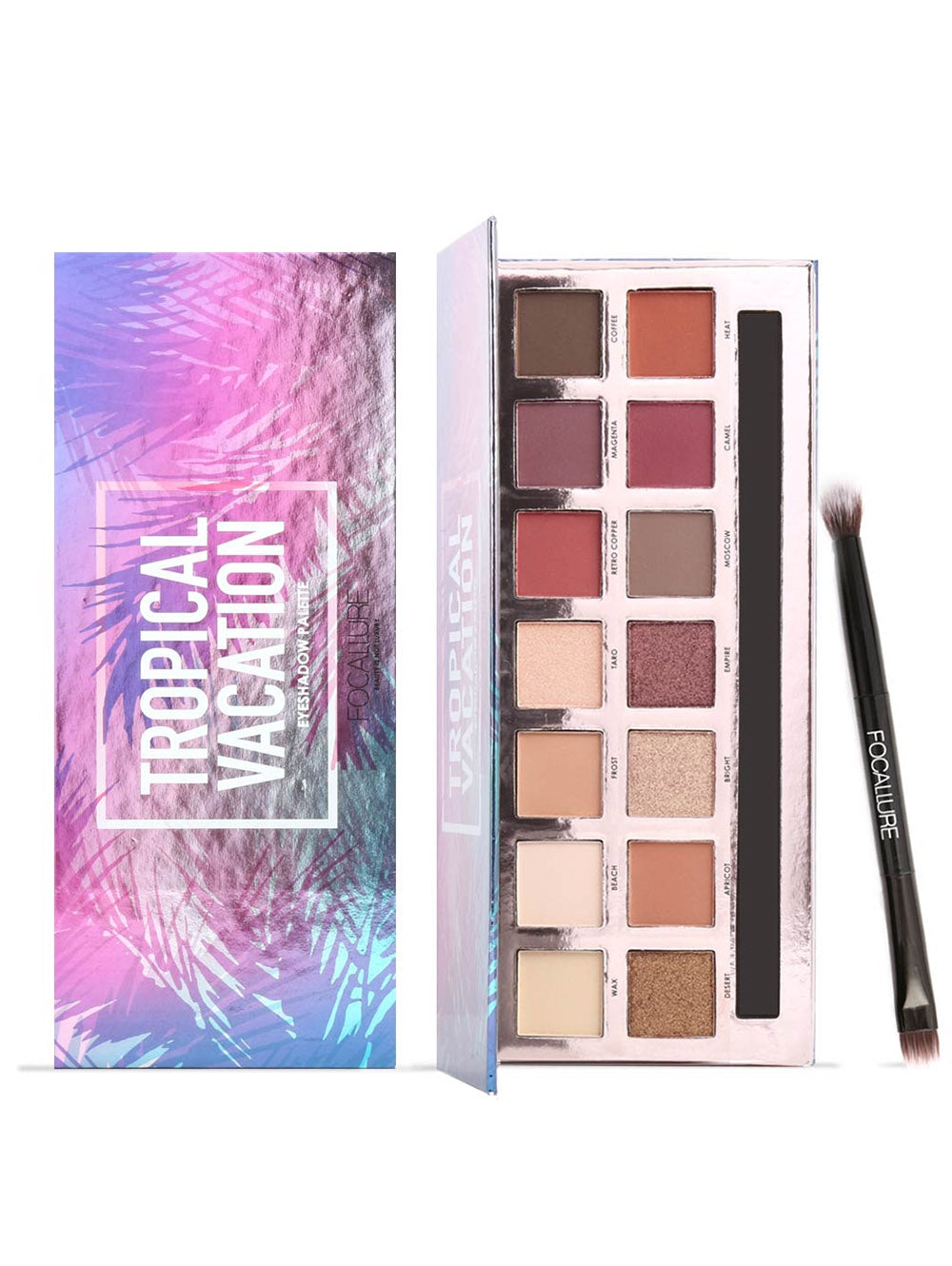 14 Colors Professional Natural Long Lasting Eyeshadow Palette with Brush