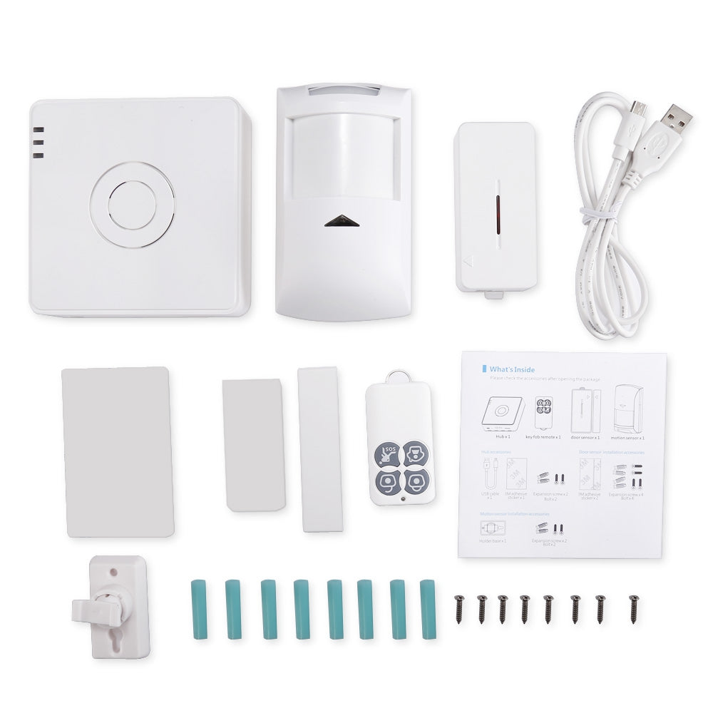 Broadlink S1 Smart Home Alarm Security Suit ( S1 Host / IR Motion Sensor / Windows Door Sensor /...