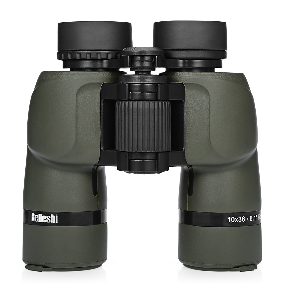 Beileshi 10X36 106M / 1000M HD Vision Wide-angle Prism Binocular Outdoor Folding Telescope