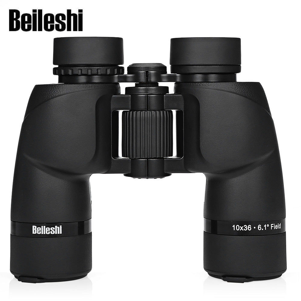 Beileshi 10X36 106M / 1000M HD Vision Wide-angle Prism Binocular Outdoor Folding Telescope