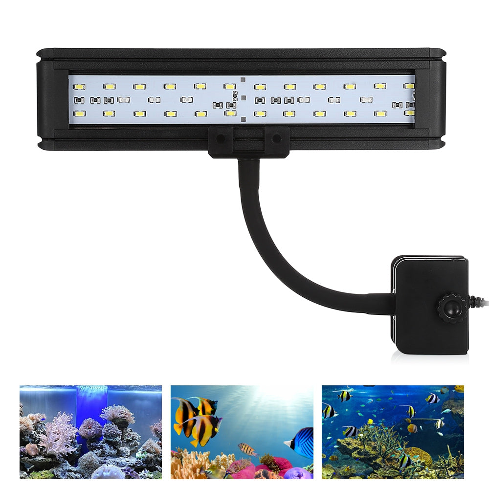 Aquarium Light Strip 30pcs LEDs for Fish Tank with Clip