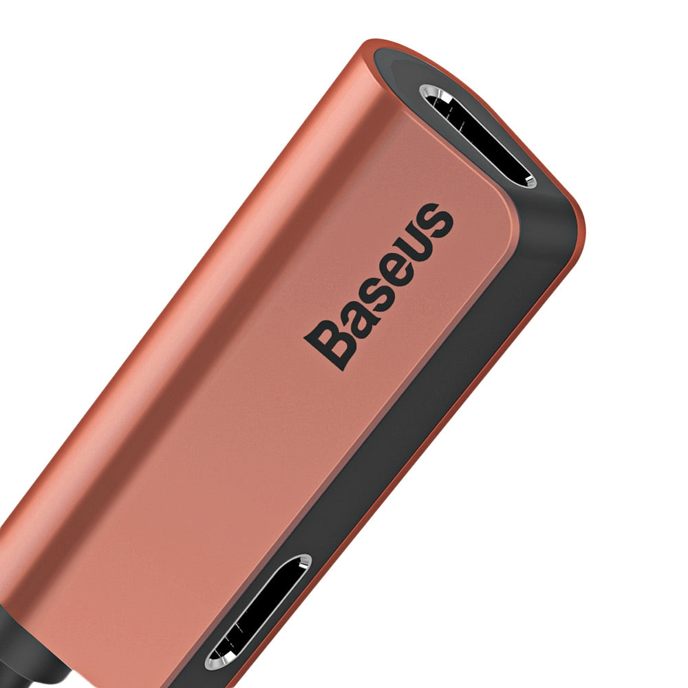 Baseus L37 Male to Dual Female 8 Pin Audio Charging Adapter