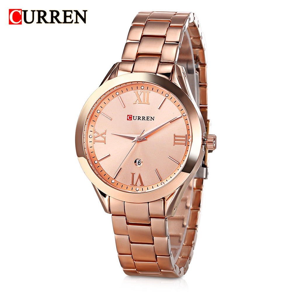 Curren 9007 Women Quartz Watch Calendar