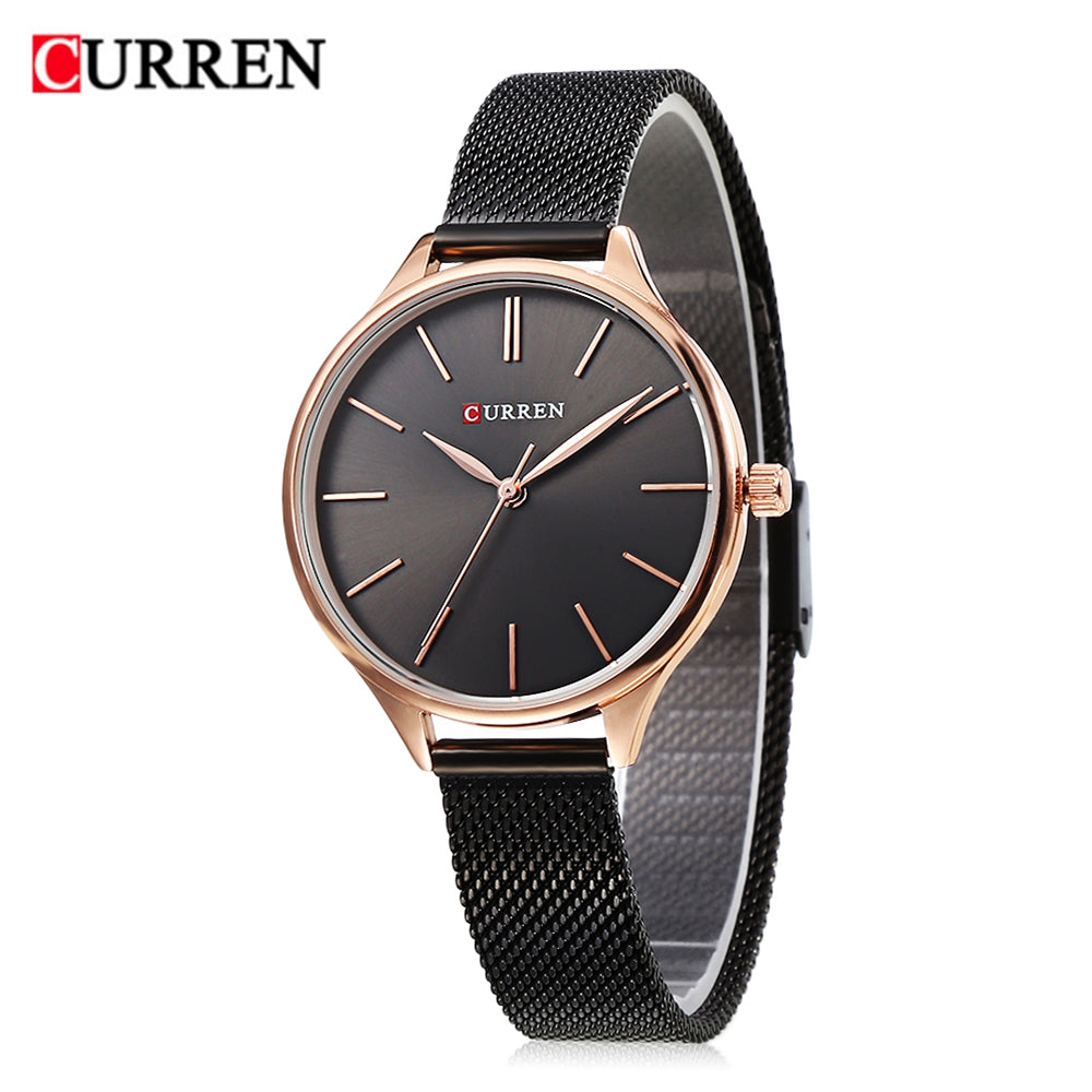 Curren 9024 Women Quartz Watch Simple Ultra-thin Dial