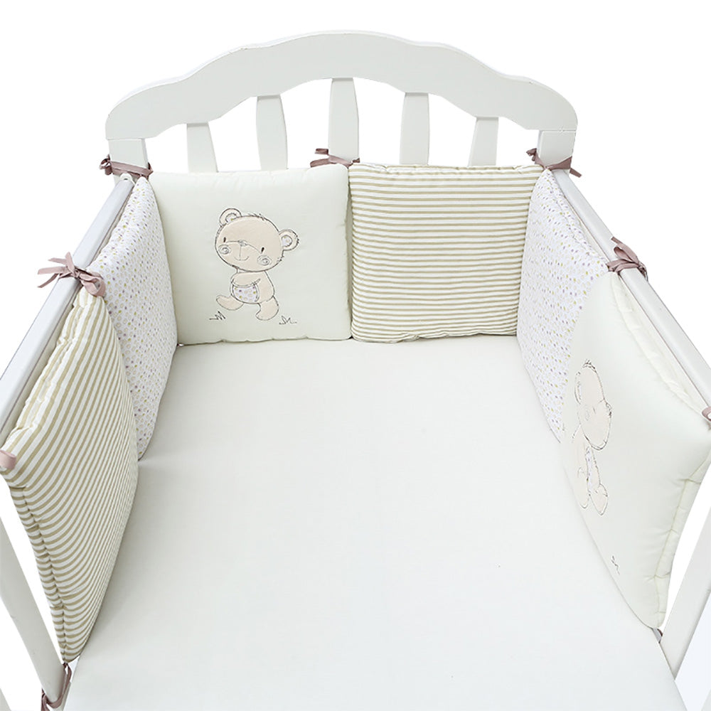Cartoon Printing Baby Crib Bumper Combination Backrest Cushion