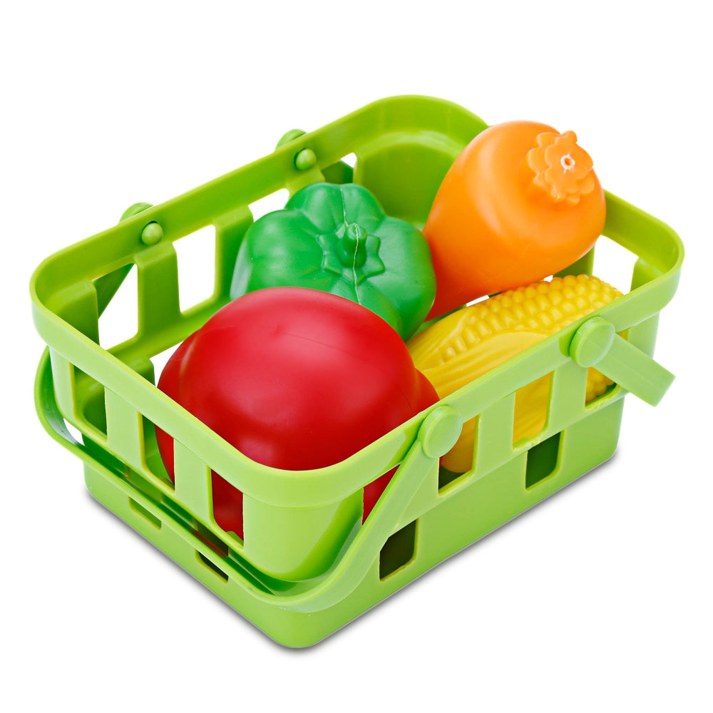 BOWA 23pcs Supermarket Fruits Suitcase Kids Playset