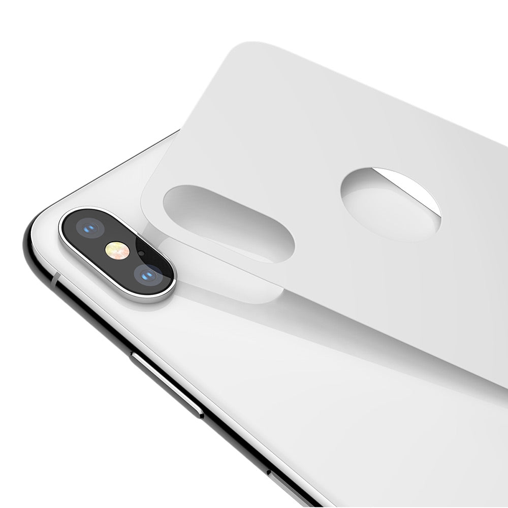 Baseus 3D Silk-screen Tempered Glass Back Film for iPhone X