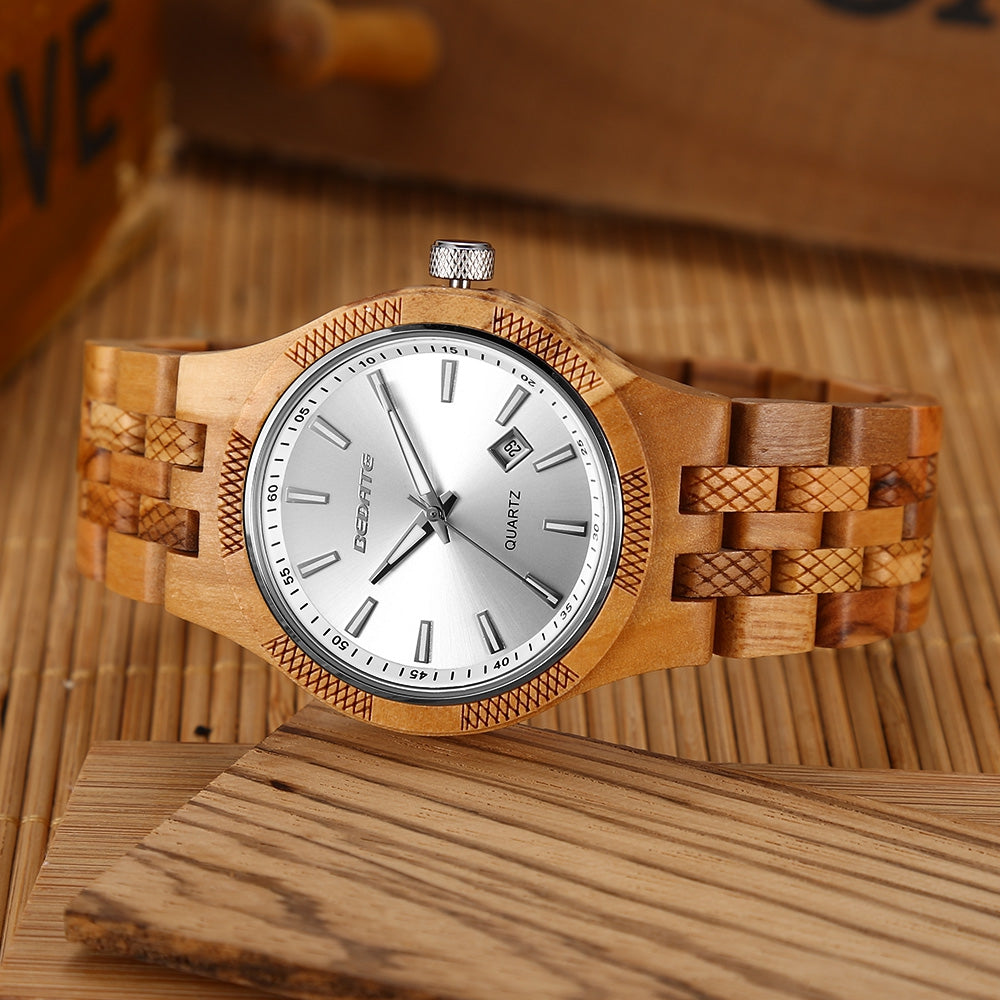 BEDATE ZS - W141A Men Quartz Wooden Watch