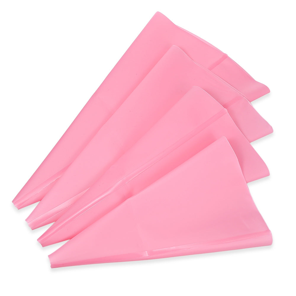 4 Sizes Silicone Cake Cupcake Cookie Decorating Bags