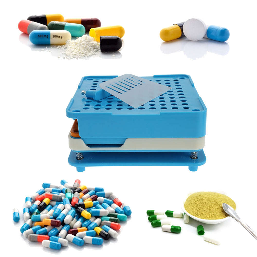 100 Holes Manual Capsule Filler with Powder Block Board