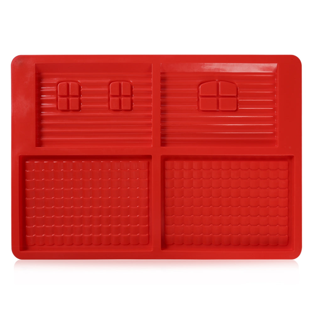 2pcs Christmas Gingerbread House Silicone Baking Molds