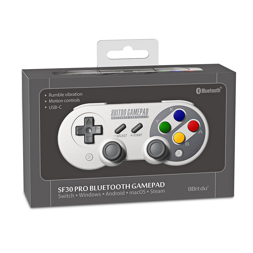 8Bitdo SF30 Pro Wireless Bluetooth Controller with Classic Joystick Gamepad for Android Ninte......