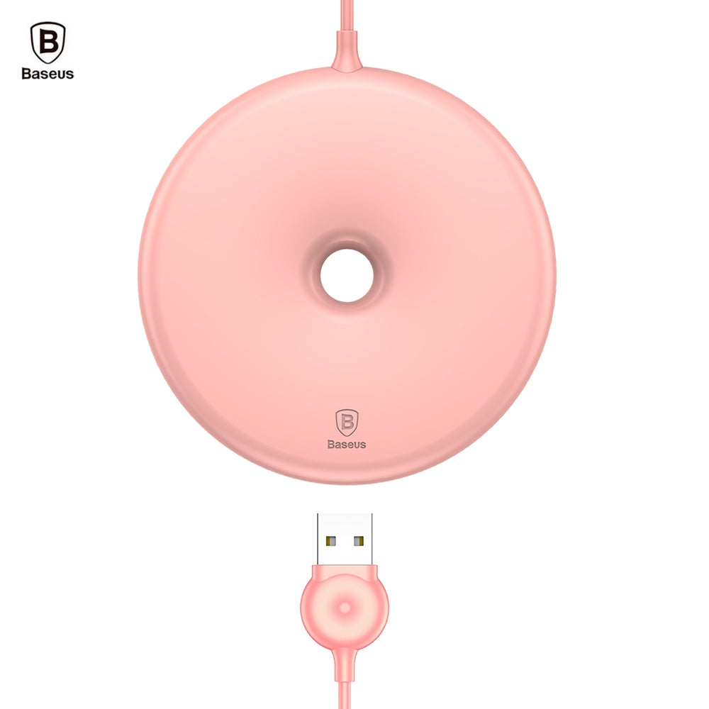 Baseus Donut Fast Wireless Charger Built-in Cable