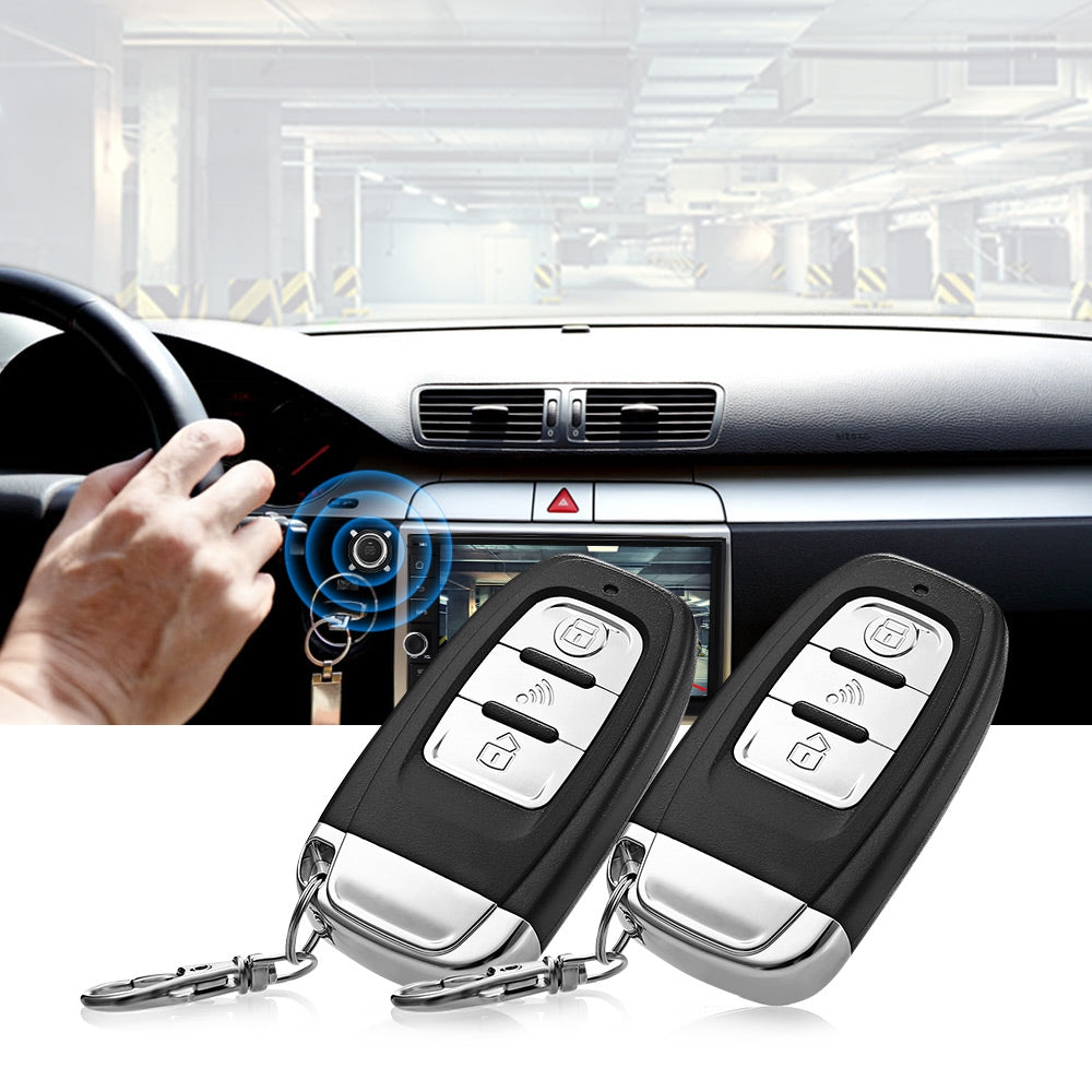 D7 Universal 12V Car Anti-theft System Vibration Alarm One Key Startup Remote Control