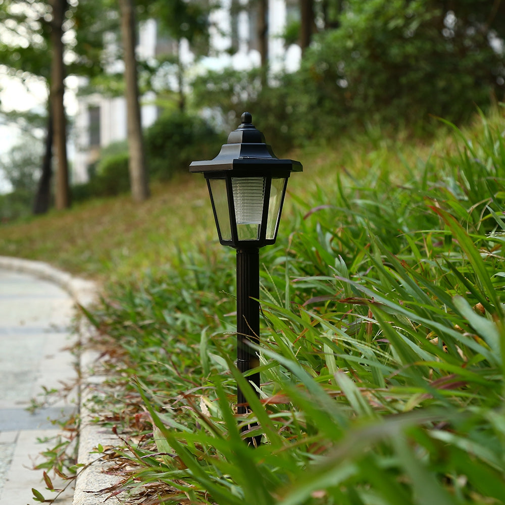 4PCS Waterproof Solar Powered Hexagonal Pathway Light