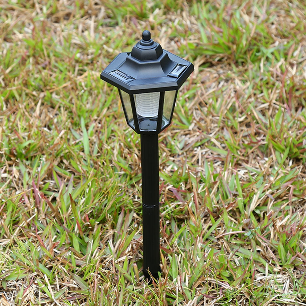 4PCS Waterproof Solar Powered Hexagonal Pathway Light