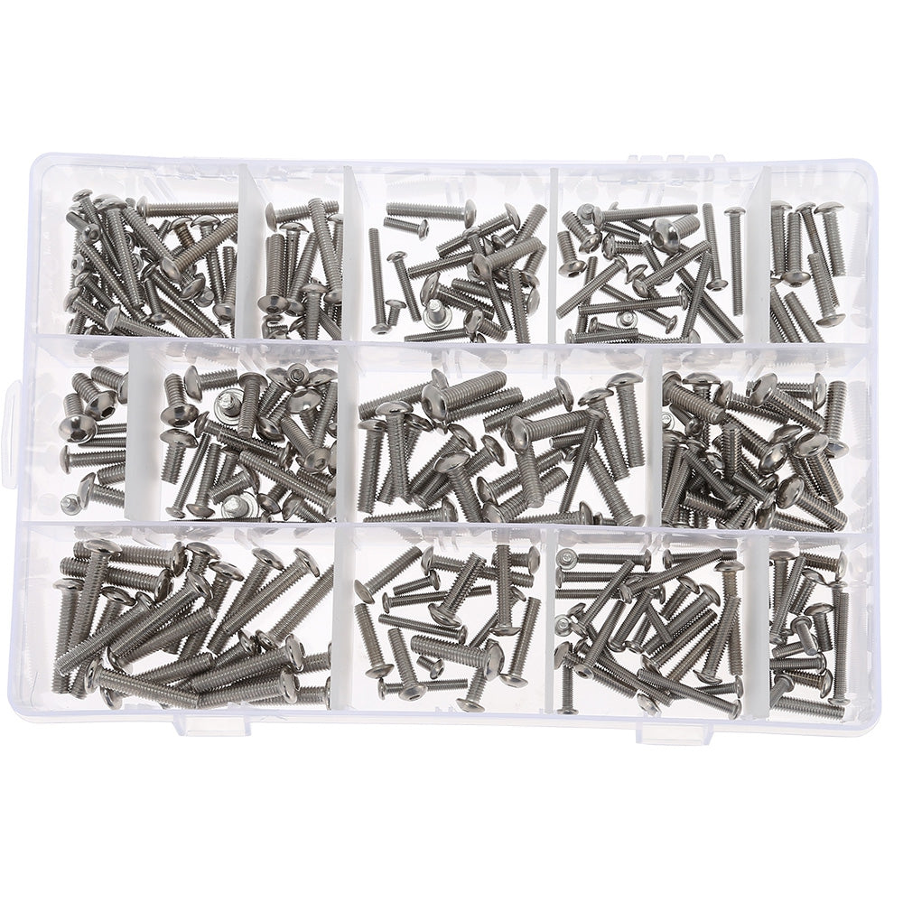 270pcs Stainless Steel Button Round Head Socket Cap Screw