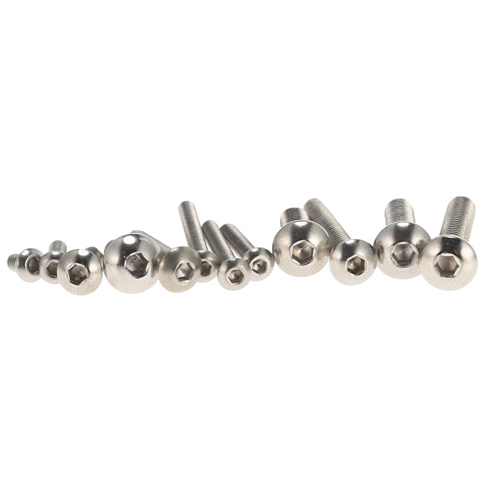 270pcs Stainless Steel Button Round Head Socket Cap Screw