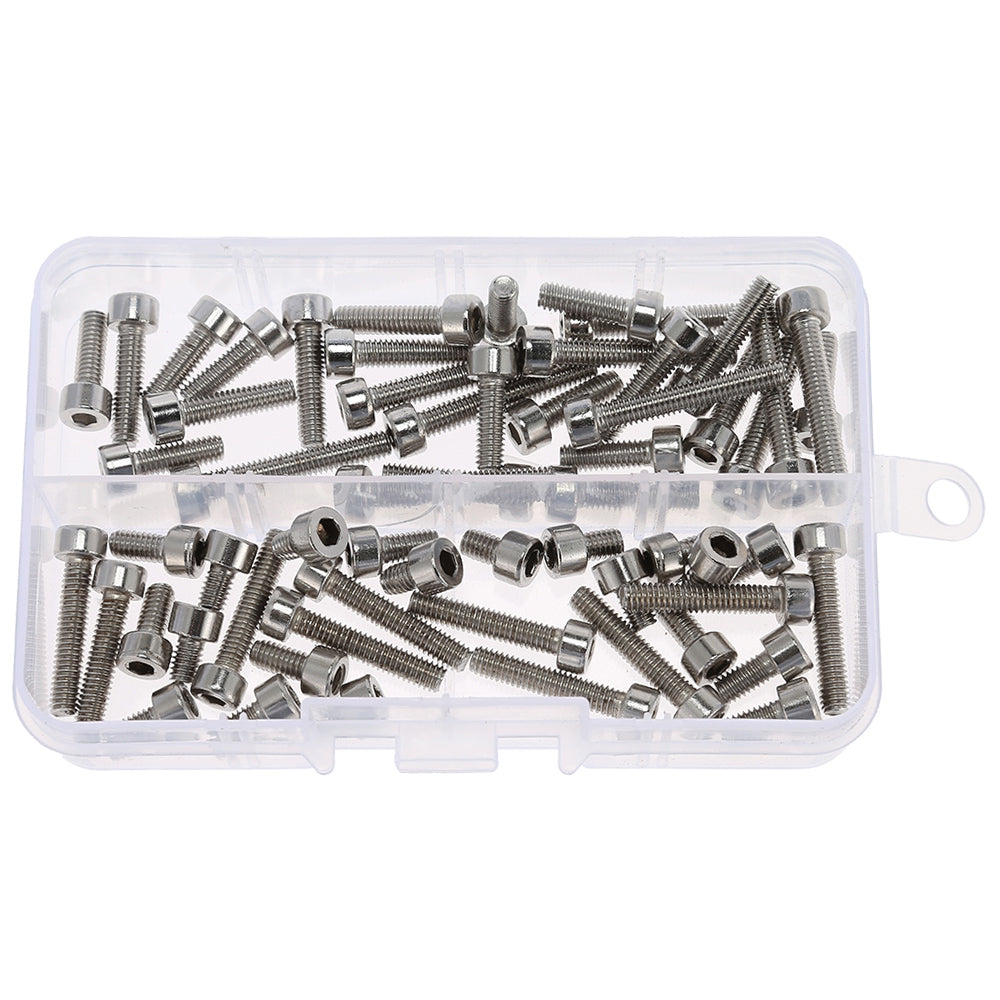 60pcs Stainless Steel Cylinder Hexagon Socket Head Cap Screw