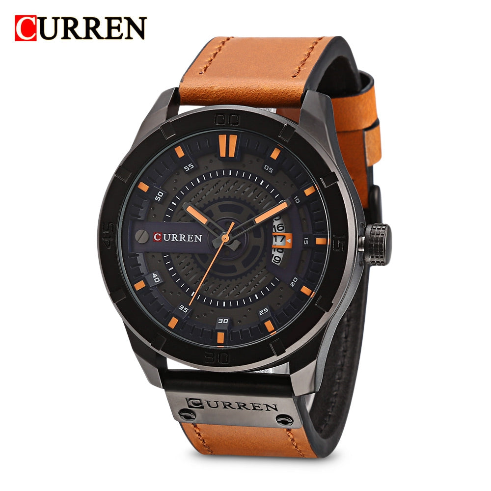 Curren 8301 Male Quartz Calendar Watch