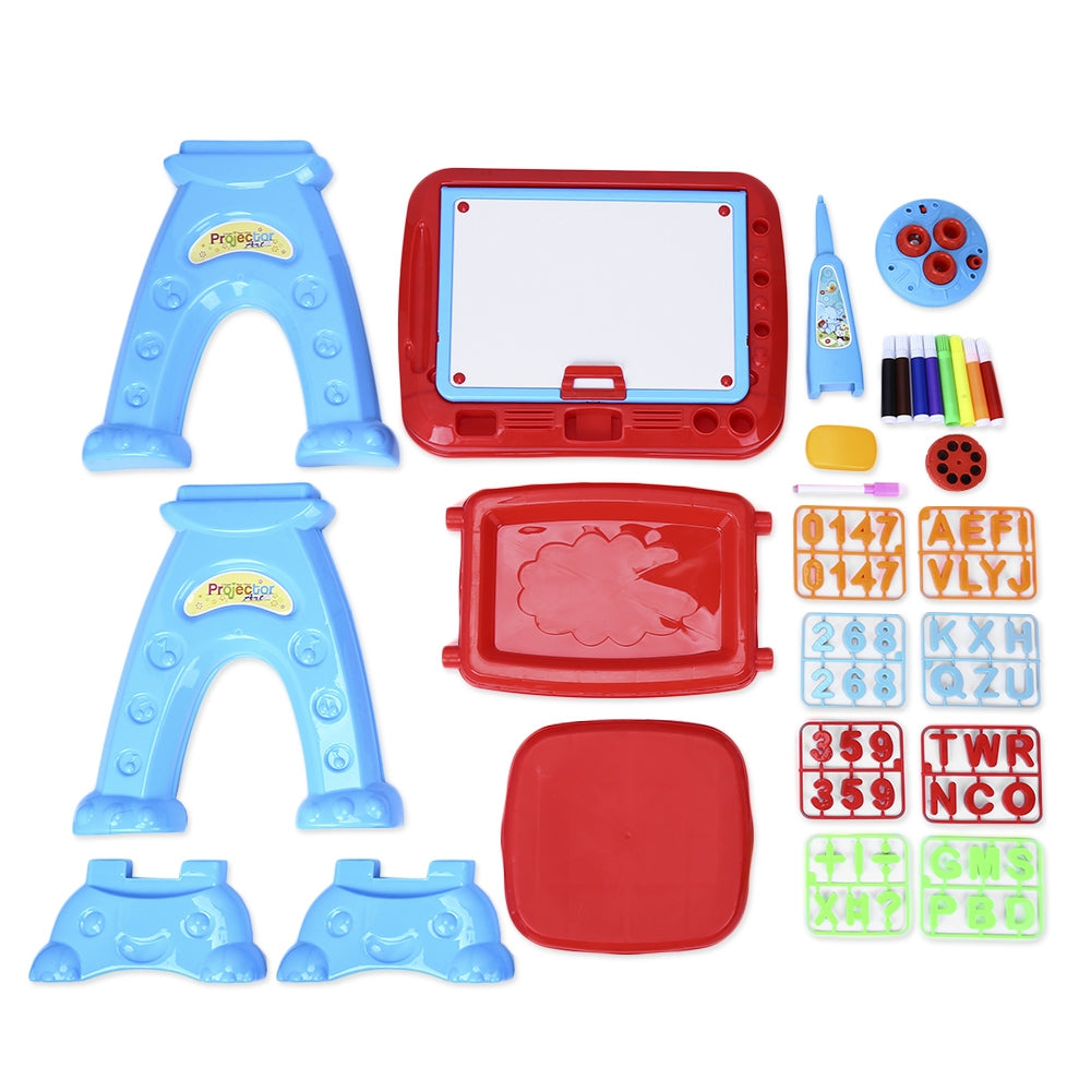 22088 - 11 Projector Painting Toys Children Graffiti Drawing Board with Tools