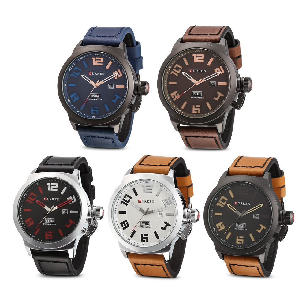 Curren 8270 Male Quartz Calendar Watch