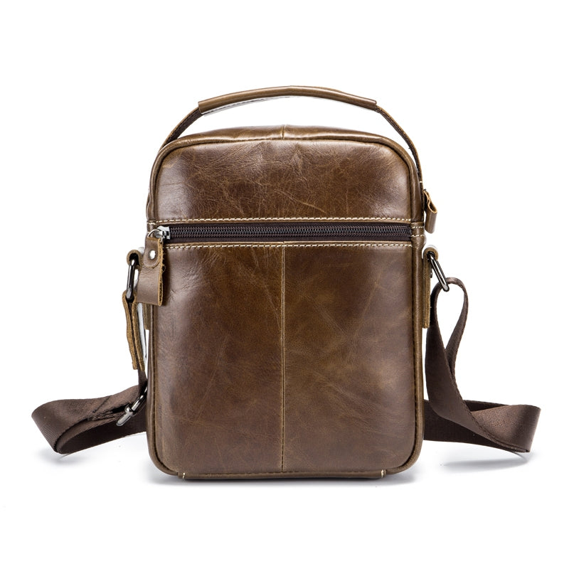 BULLCAPTAIN Genuine Leather Shoulder Bag for Men