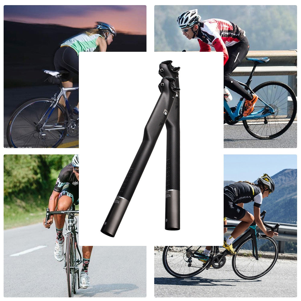 Carbon Fiber Road Bike Seatpost Breaking Wind Suspension Seat Tube