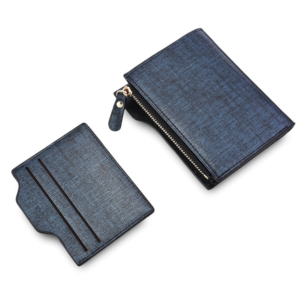 baellerry Fashionable Men Business Wallet with Detachable Card Photo Holder
