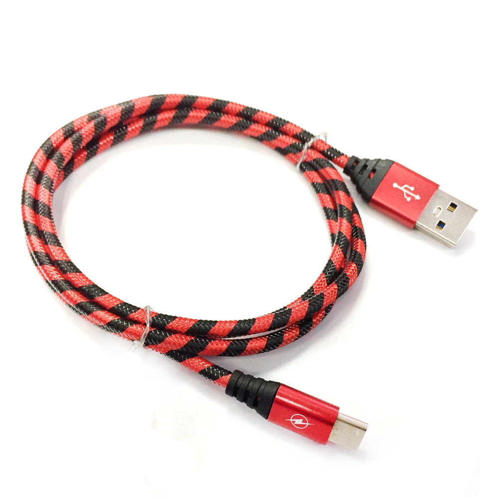 1M Nylon Braid Type-c Data Charger Usb Cable for Android