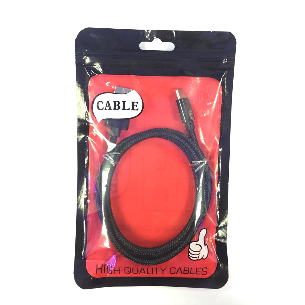 1M Nylon Braid Fast Charger Data Cable for Type-C  Devices